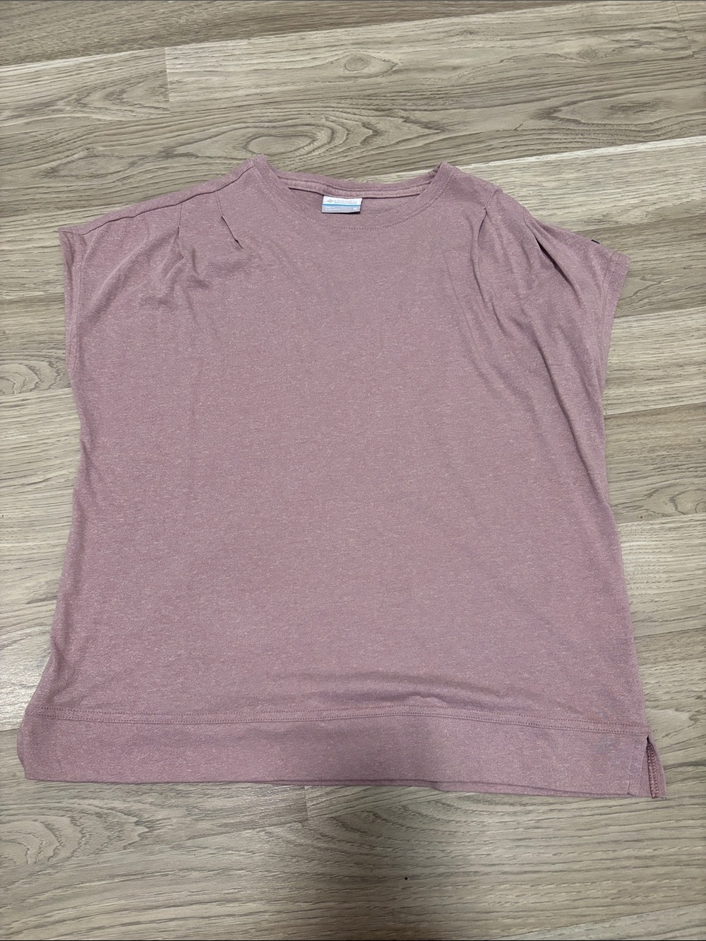 Women's Short Sleeve Pullover Top - Dusty Rose